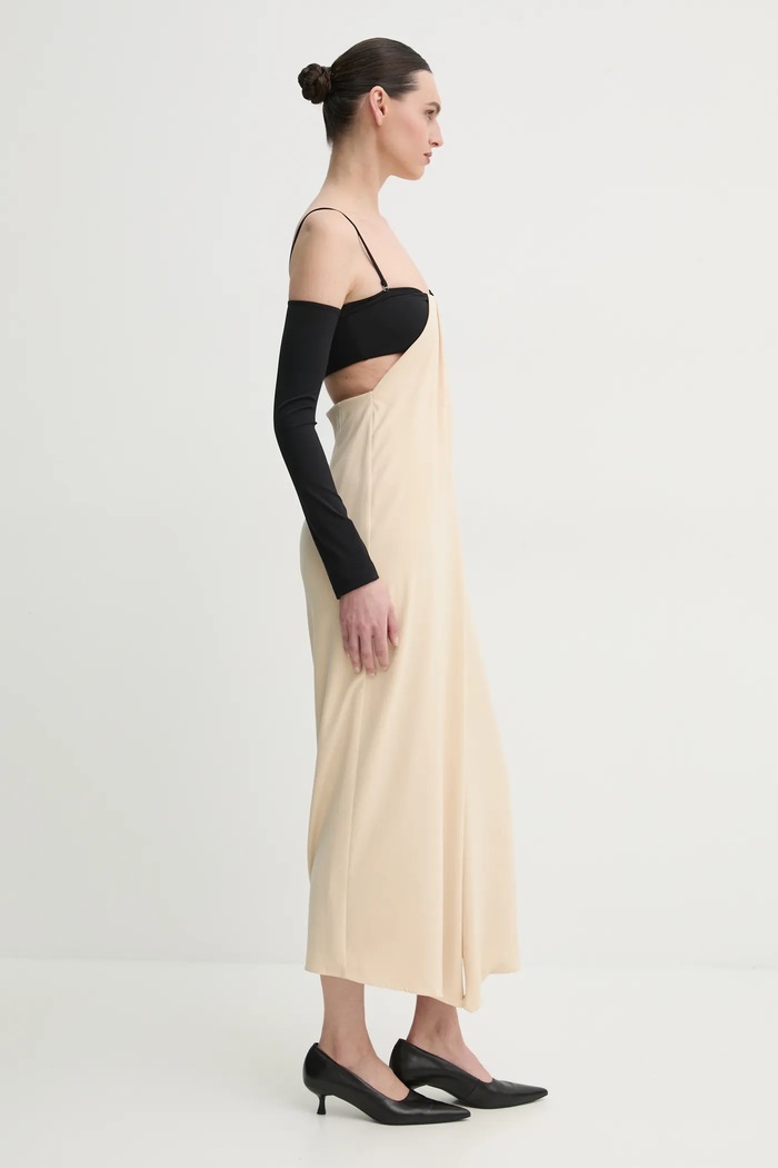Φόρεμα Nanushka SELLY NW25RSDR04511 μπεζ SS25