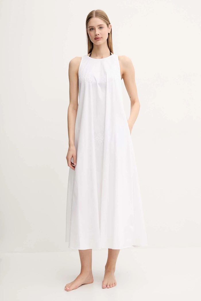 Plážové šaty Max Mara Beachwear biela 2516221019600