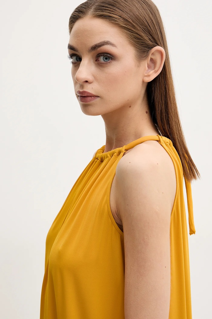 Плажна рокля Max Mara Beachwear жълт 2516621029600