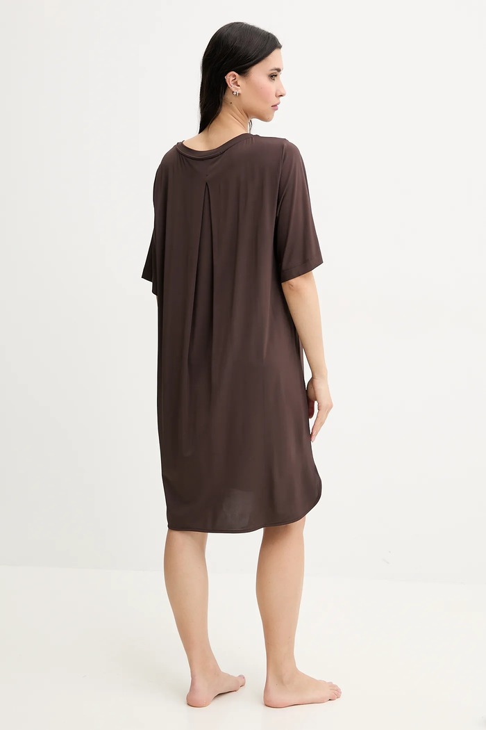 Plážové šaty Max Mara Beachwear 2516621039600 hnědá SS25