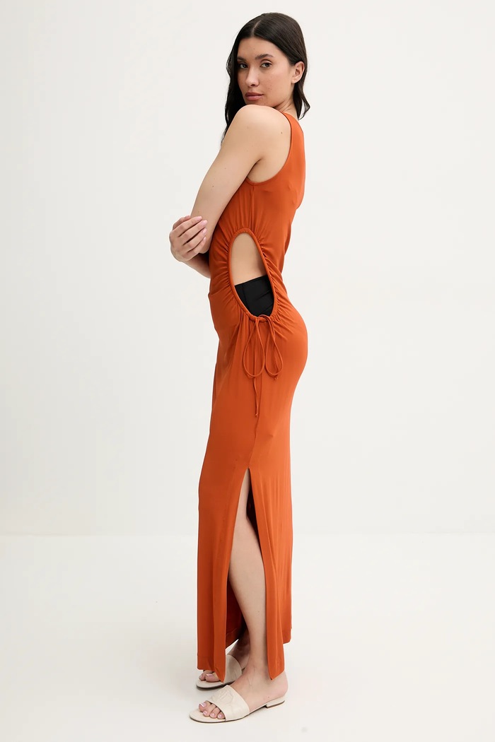 Plážové šaty 2516621049600 oranžová SS25