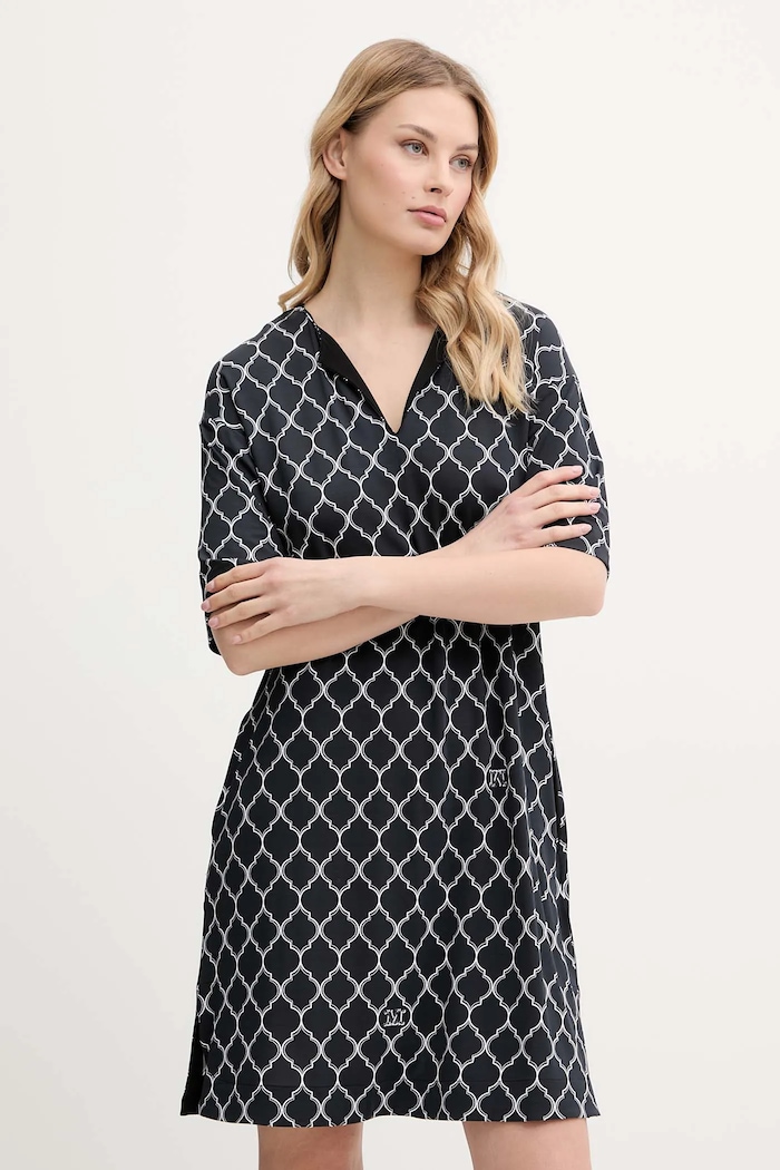 Plážové šaty Max Mara Beachwear námořnická modř 2516621079600