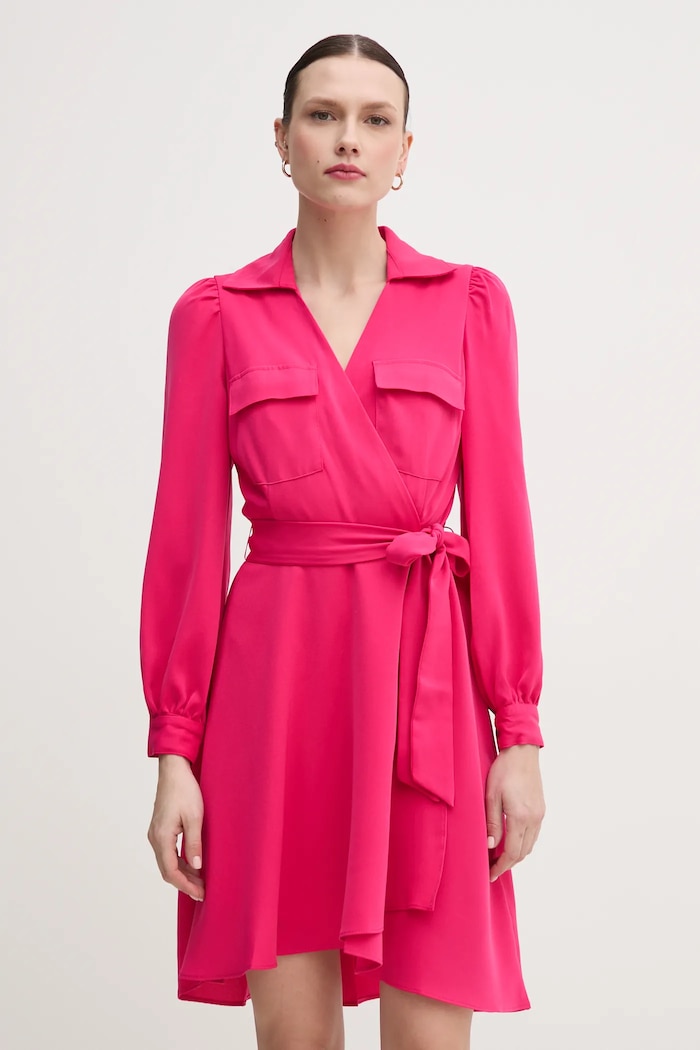 Haljina Dkny bez uzorka roza DD3K7484