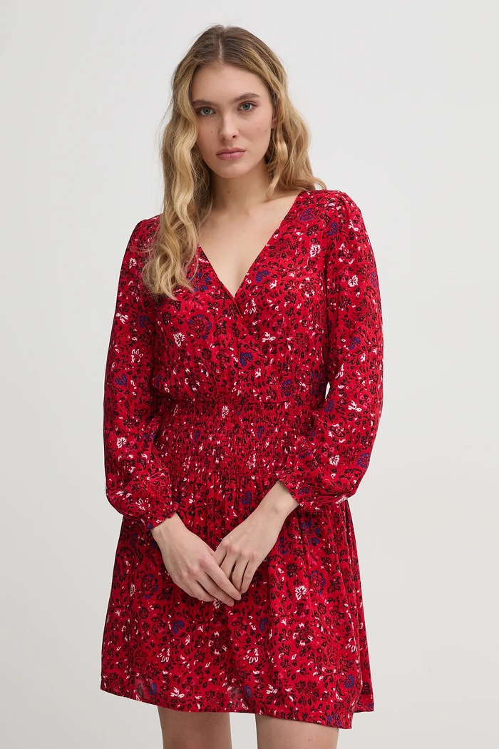 Pepe Jeans rochie CECILE mini rosu PL953669