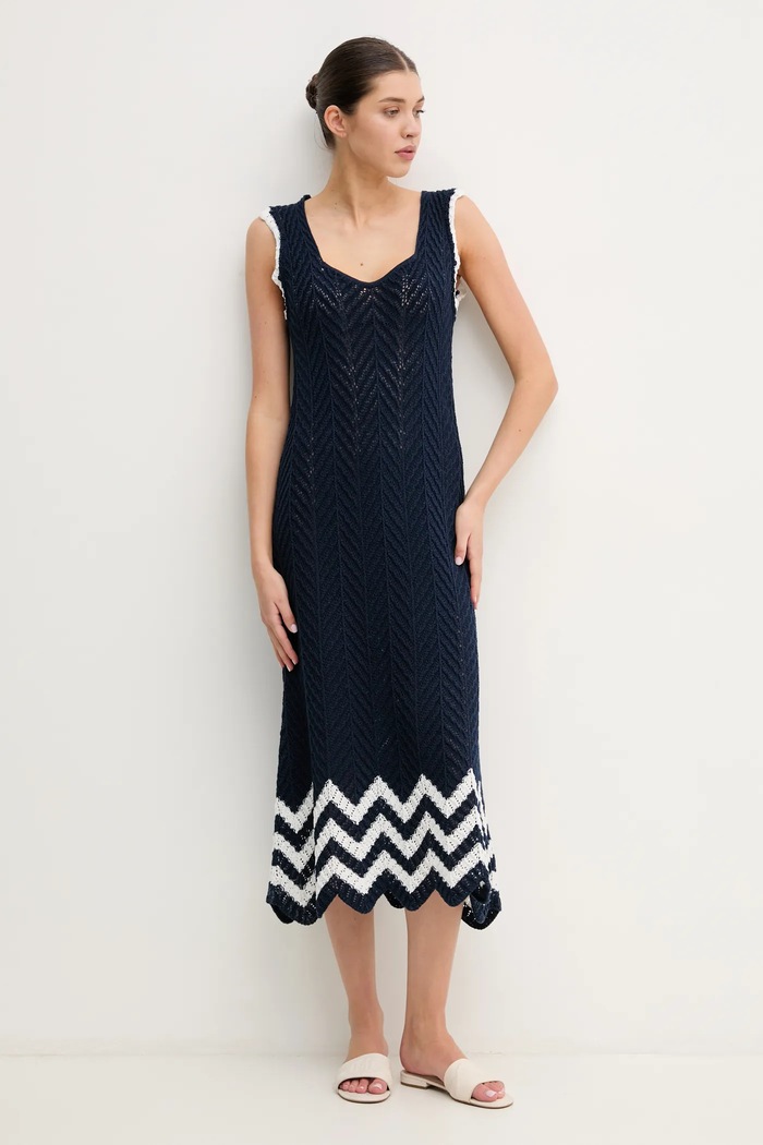 Haljina Pepe Jeans OLLIE DRESS PL953717 mornarsko plava SS25