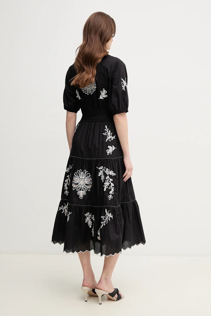 Ruházat Pepe Jeans pamut ruha DESTINY DRESS PL953743 fekete