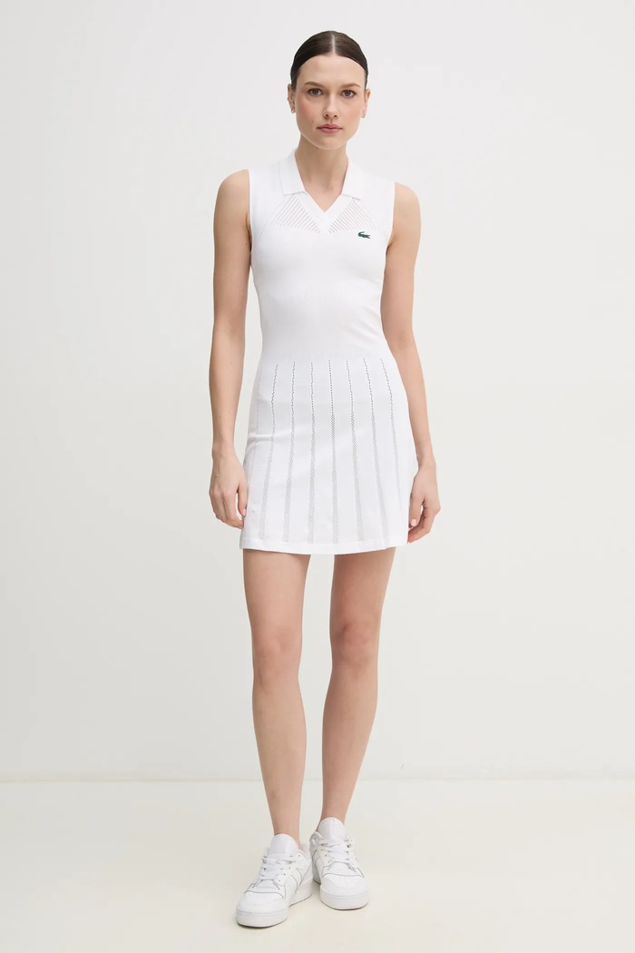 Îmbrăcăminte Lacoste Rochie EF0615 alb