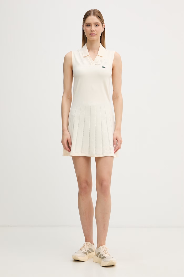 Lacoste šaty EF0615 béžová SS26