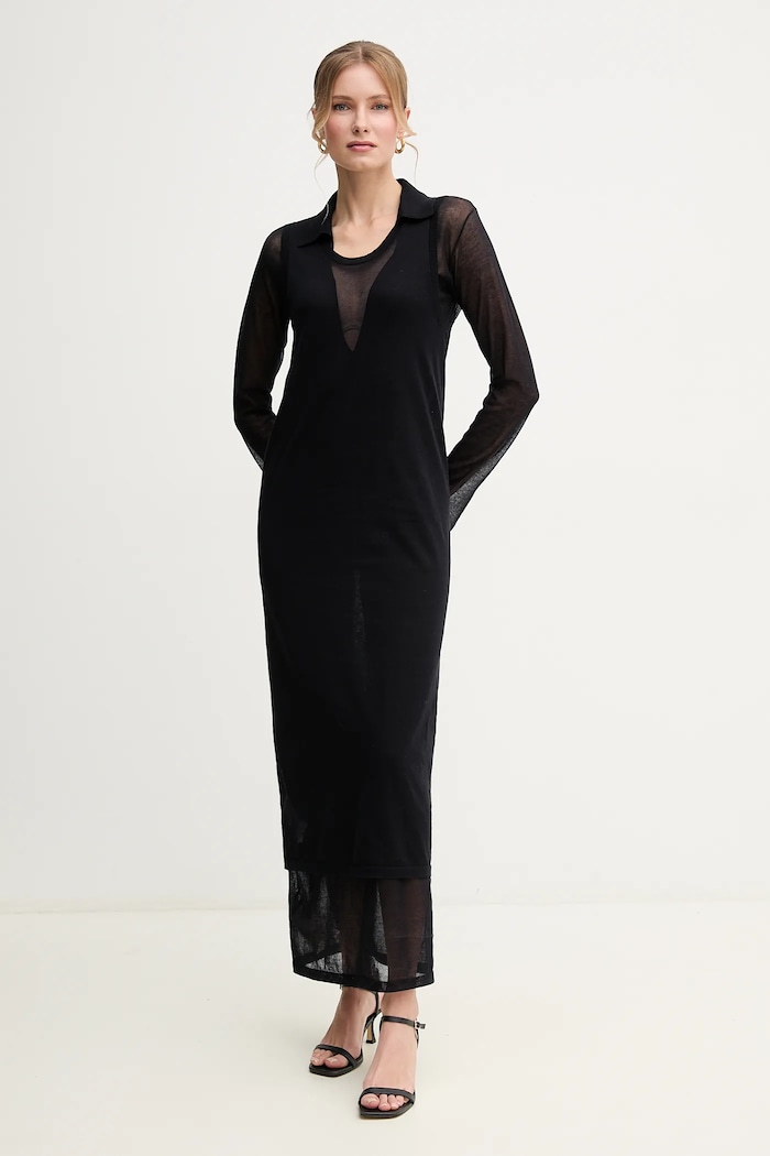 Šaty Pinko maxi černá 105154.A2LS