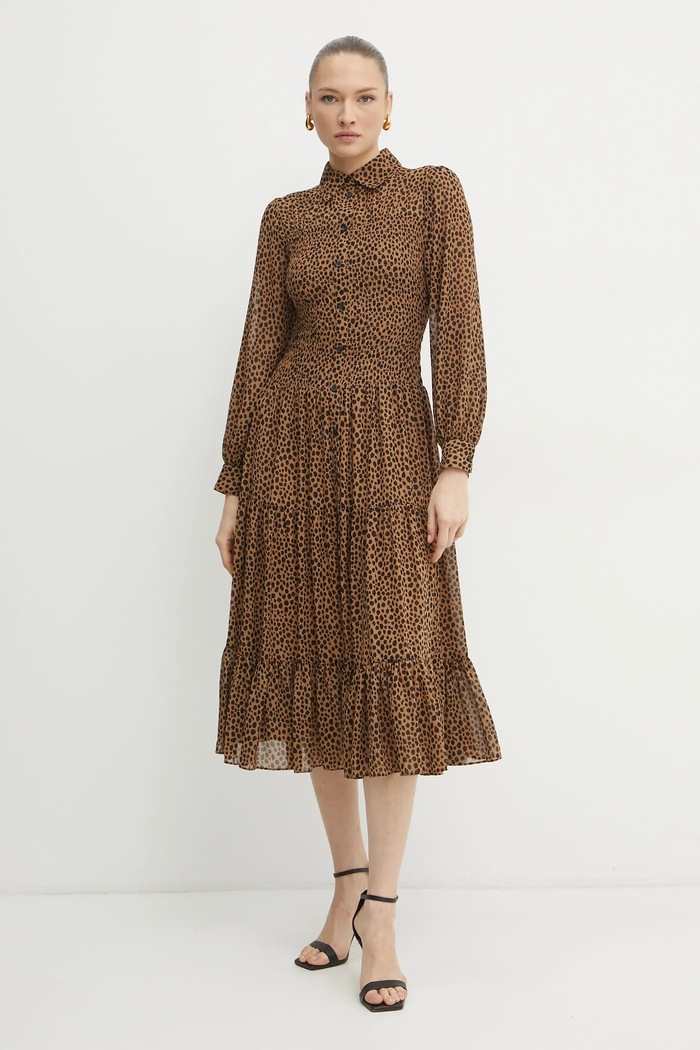 MICHAEL Michael Kors rochie fixat maro MR582L7GRY