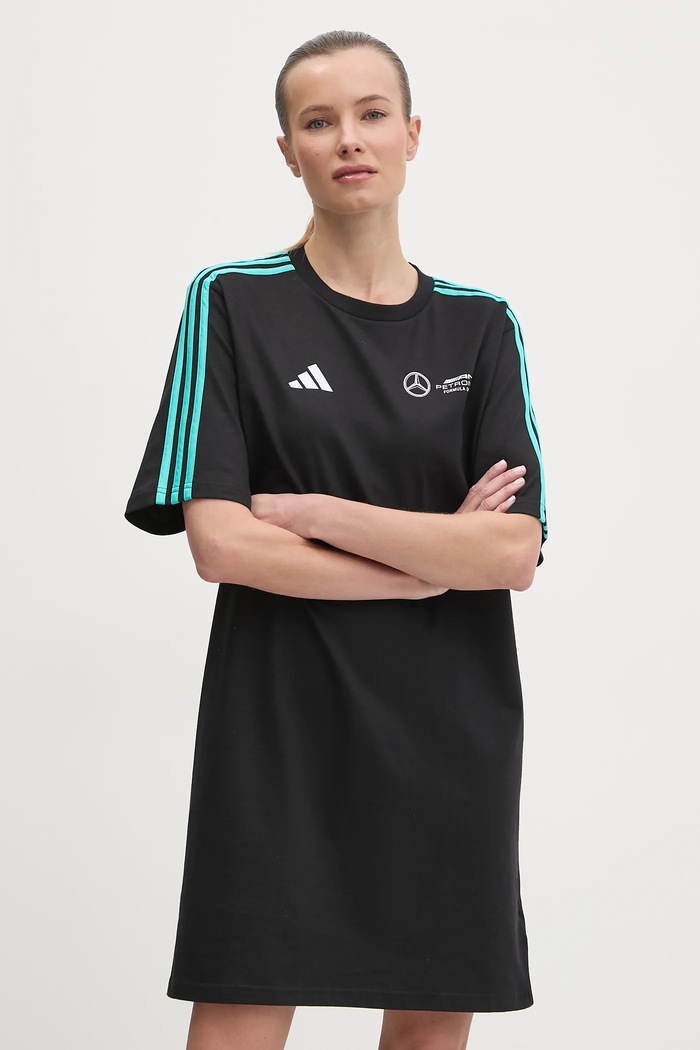 adidas pamut ruha x Mercedes rövid fekete JV5426