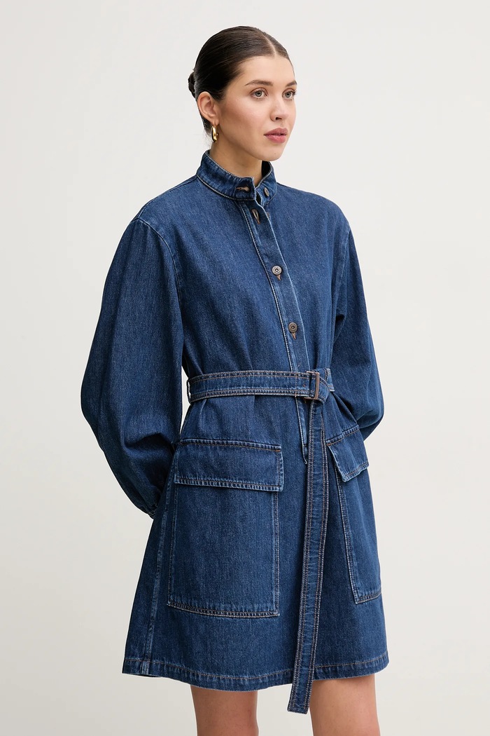 Weekend Max Mara Rochie din denim bleumarin 2515221021600