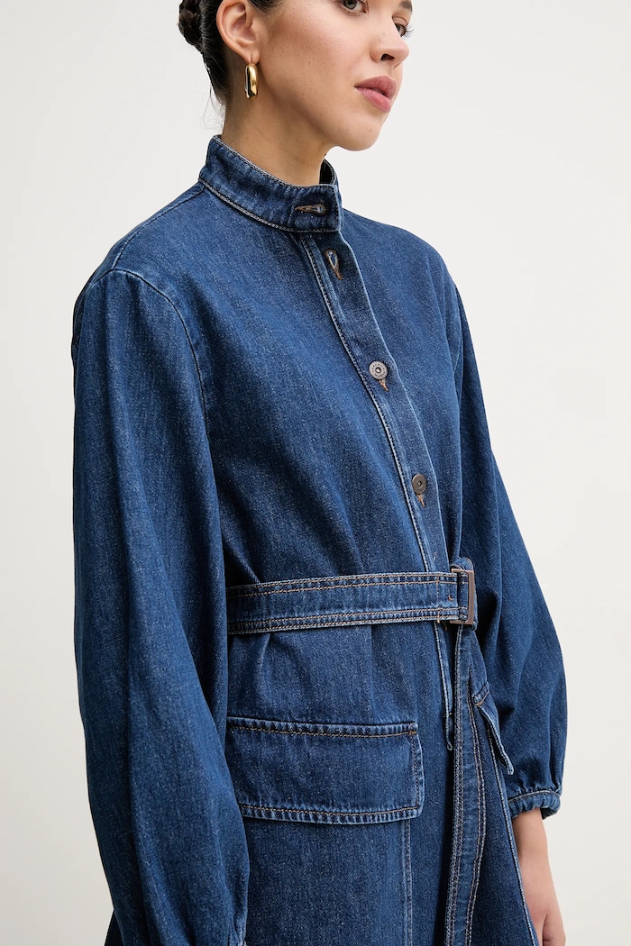 Rochie din denim Weekend Max Mara 2515221021600 bleumarin