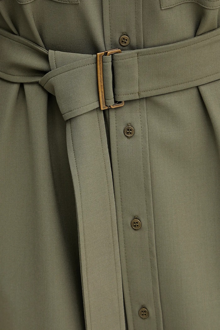 Haljina s primjesom vune Weekend Max Mara 2515221071600 zelena