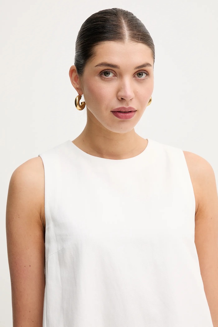 Weekend Max Mara rochie din amestec de in bej 2515221102600