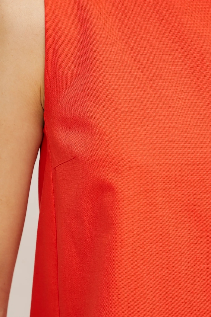 Weekend Max Mara rochie din amestec de in 2515221102600 rosu