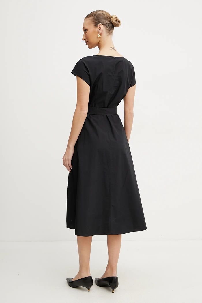 Weekend Max Mara pamut ruha 2515221142600 fekete SS25