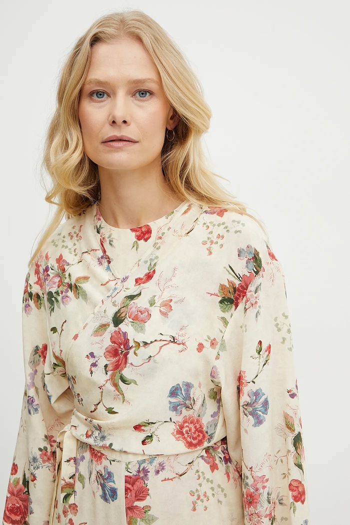 Combinezon de mătase Weekend Max Mara bej 2515231012600