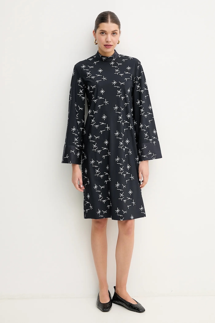 Рокля MM by Max Mara високо тъмносин 2516621077600