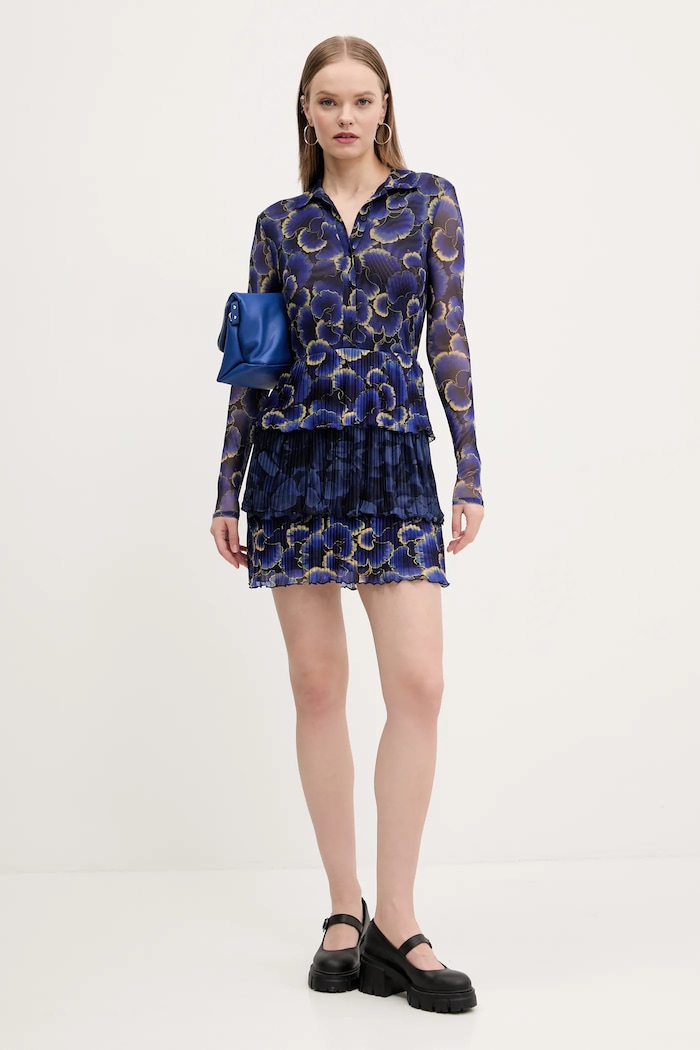 Šaty Desigual CELLS LACROIX 25SWVK29 tmavomodrá SS25