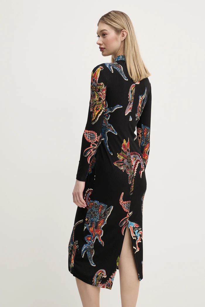 Odjeća Haljina Desigual MELTED PAISLEYS_LACROI 25SWVK31 crna