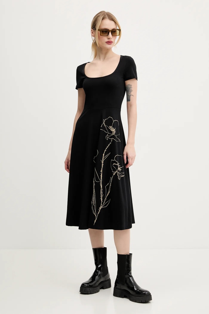 Haljina Desigual NAPOLES 25SWVK09 crna SS25