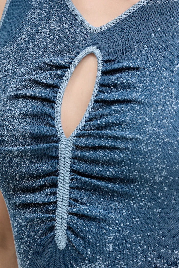 Šaty Desigual TALLIN 25SWVF10 tyrkysová