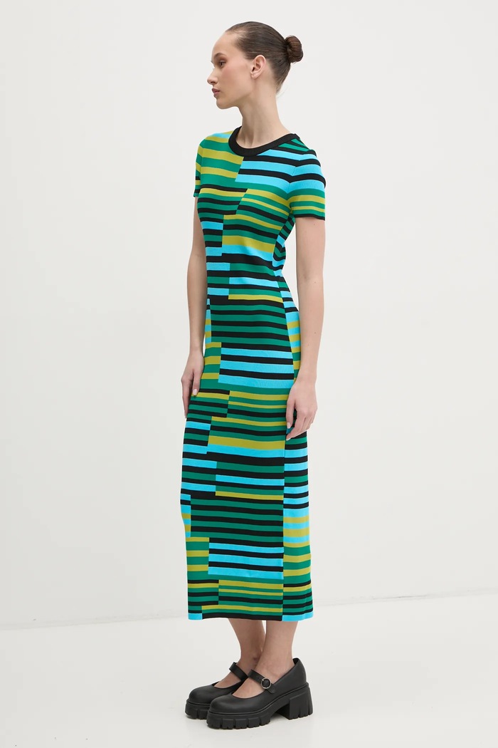 Îmbrăcăminte Desigual rochie URUGUAY 25SWVF04 verde