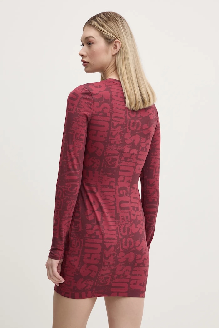 Oblečenie Šaty Guess Originals W5RK78.K1D80 červená