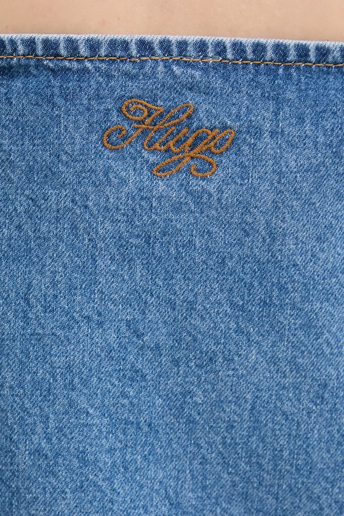 Bavlnené šaty Hugo Blue 50540560 modrá