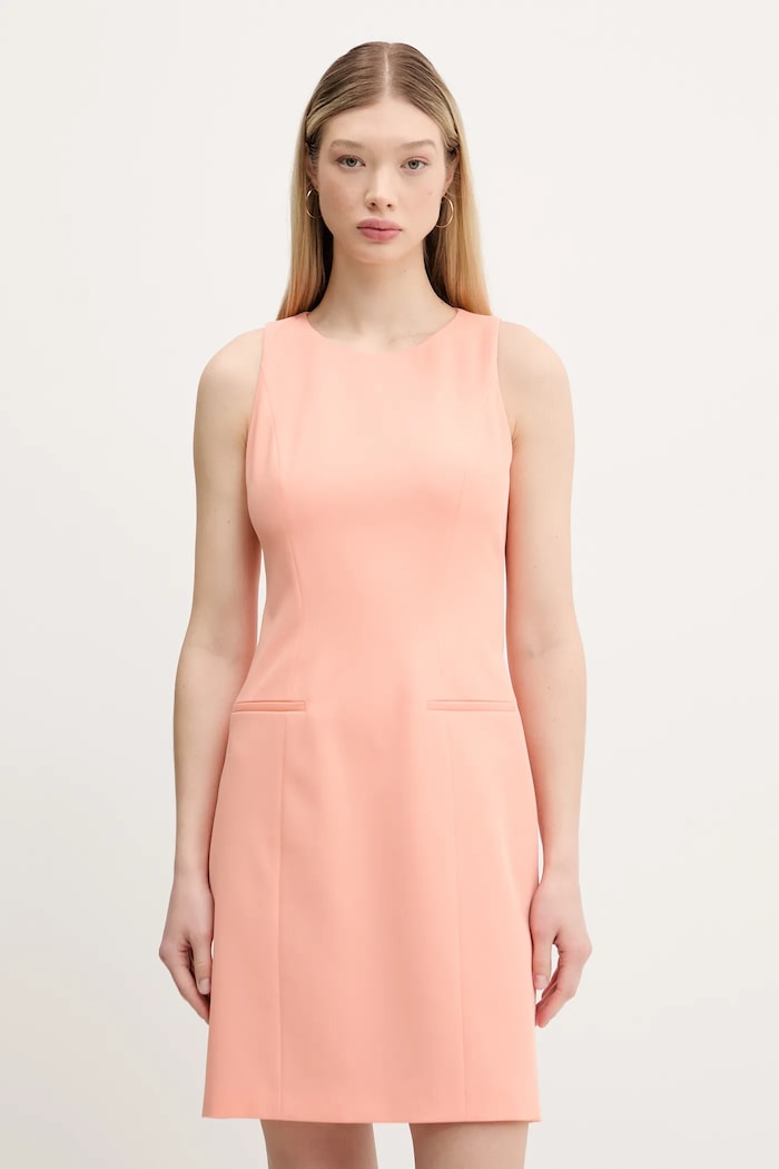 Рокля HUGO еластичен оранжев 50540249