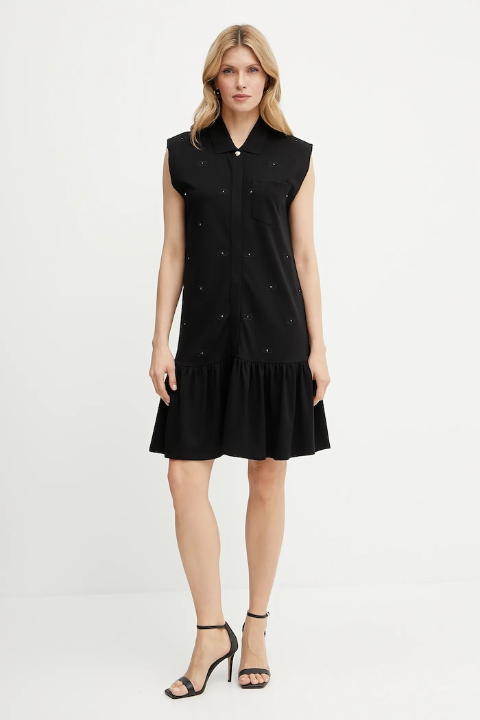 Liu Jo rochie TA5191.J5942 negru SS25