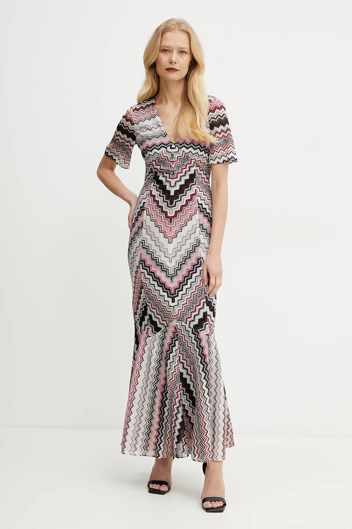 Missoni sukienka casual beżowy DS25SG1J.BR00ZV