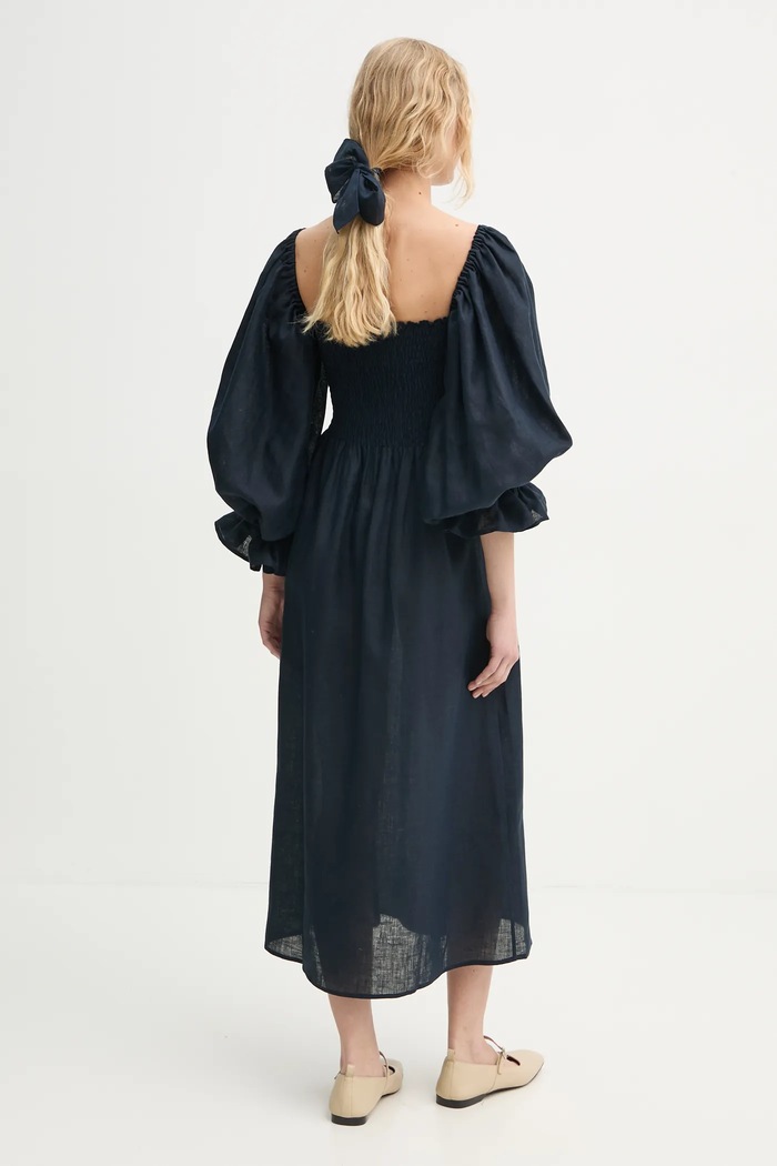 Îmbrăcăminte The Sleeper Rochie din in SL001AL bleumarin
