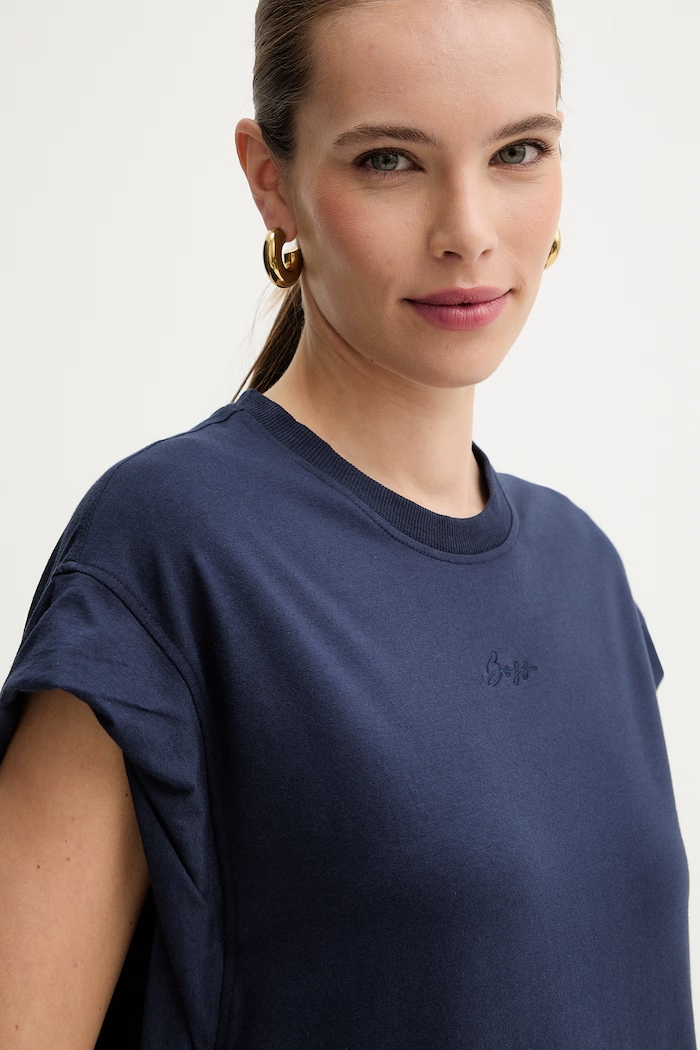 BOSS Orange rochie bleumarin 50540442