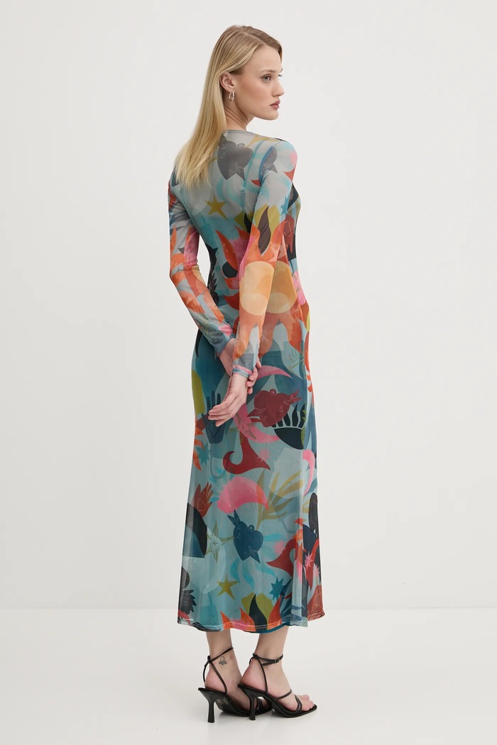 Îmbrăcăminte Never Fully Dressed rochie Balearic Mesh NFDDR1833 turcoaz