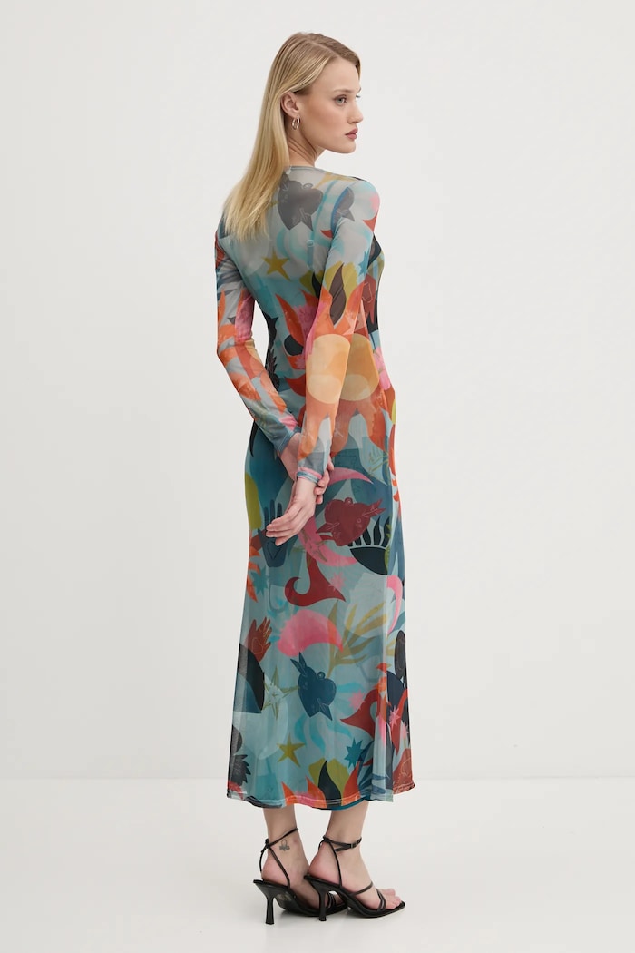 Îmbrăcăminte Never Fully Dressed rochie Balearic Mesh NFDDR1833 turcoaz
