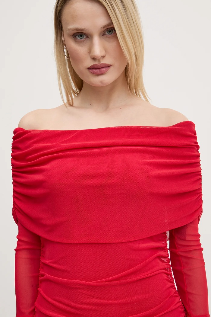 Never Fully Dressed rochie Diaz NFDDR1739 rosu SS25