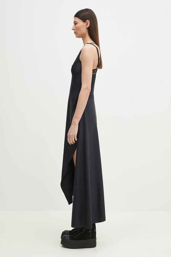 Coperni dress Asymmetric Long COPR135545 black SS25