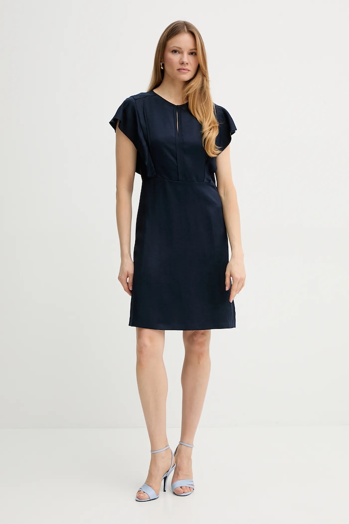 BOSS sukienka 50537402 granatowy SS25