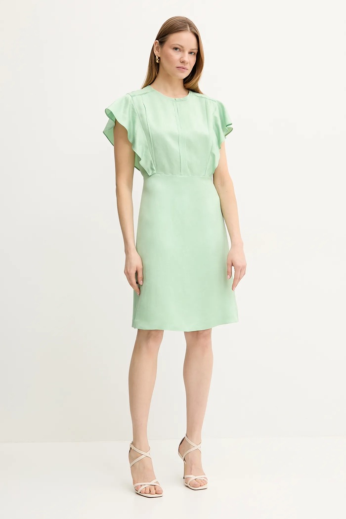 BOSS rochie mini verde 50537402