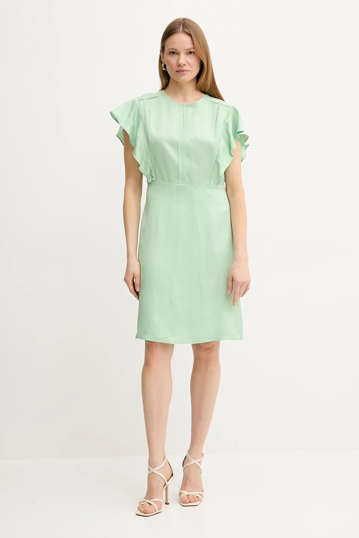 BOSS rochie 50537402 verde SS25