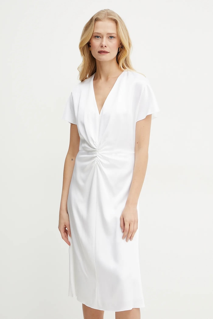 BOSS rochie mini alb 50537964
