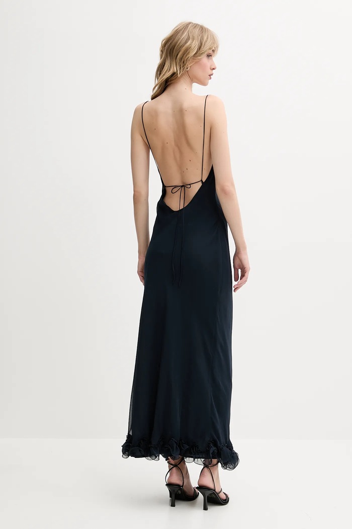 Rotate Rochie 1137402318 bleumarin SS25