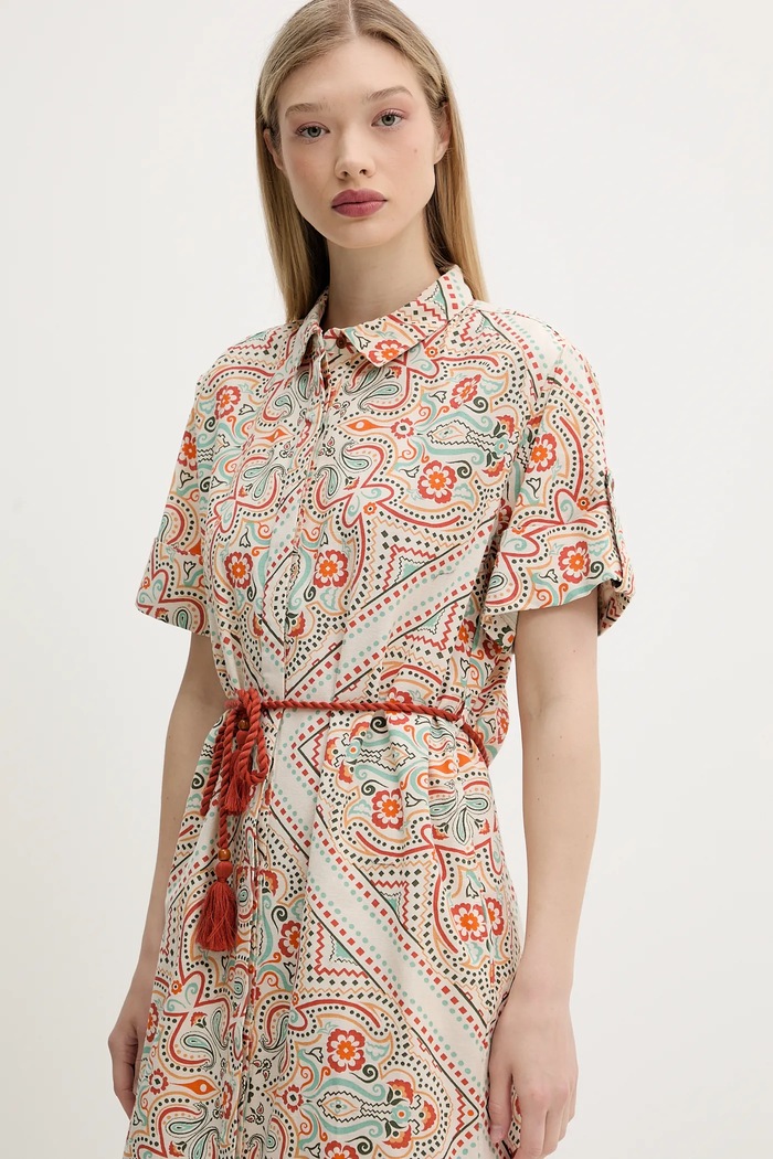 Рокля Superdry бежов W8011893A.F4T