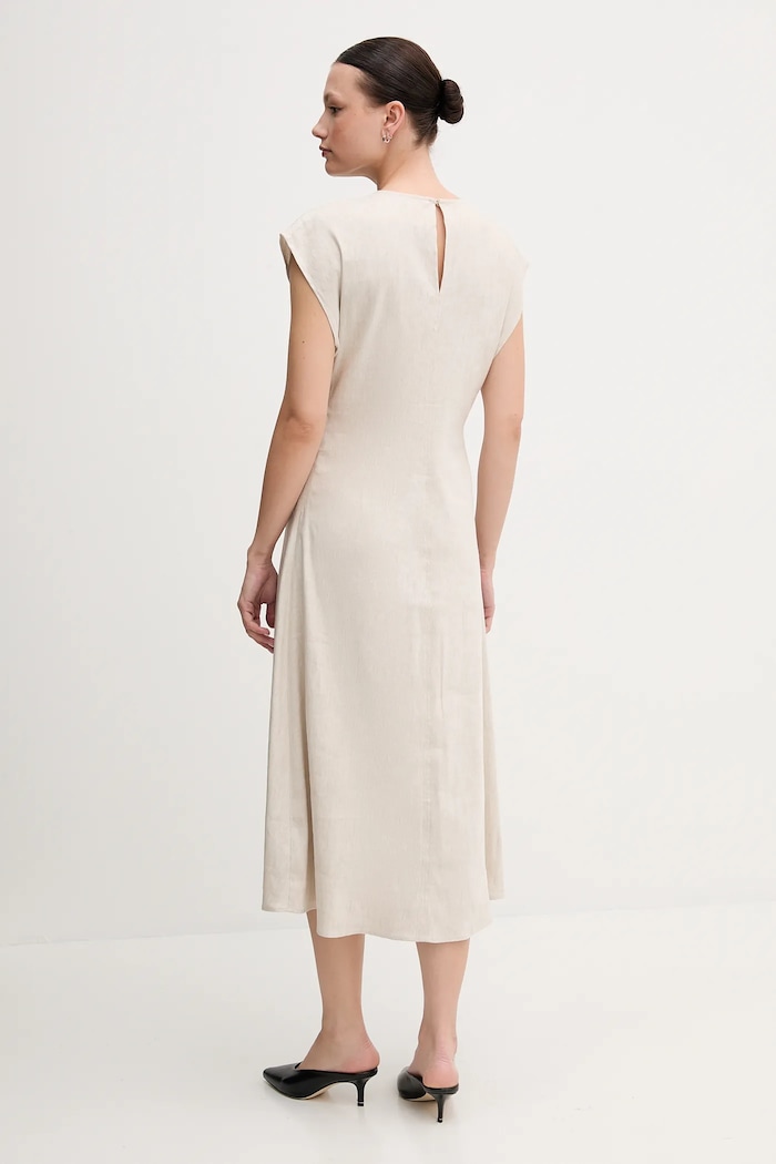 Calvin Klein vászon ruha LV044B041G bézs SS25