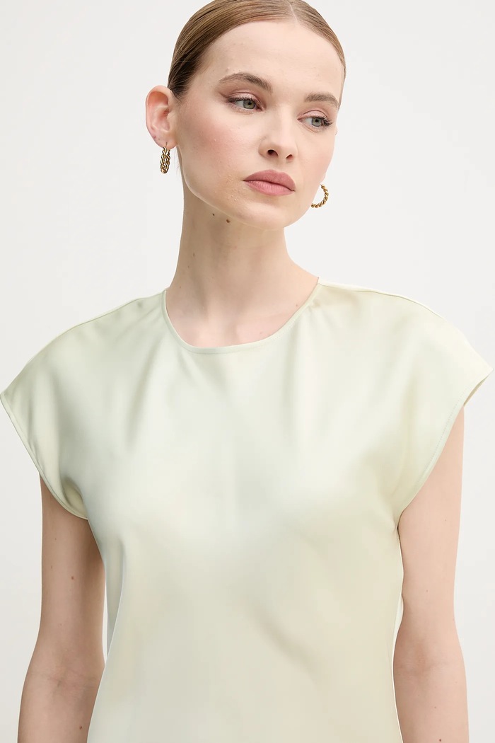 Calvin Klein Sukienka LV044B045G beżowy SS25