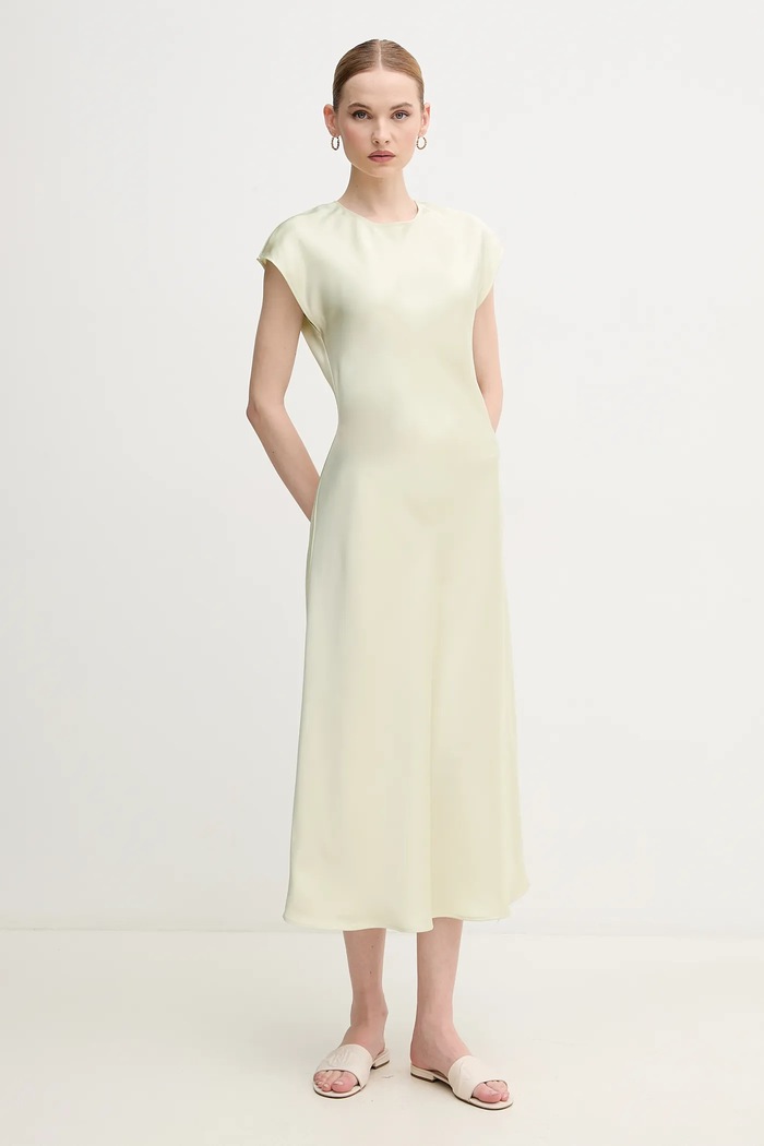 Sukienka Calvin Klein LV044B045G beżowy