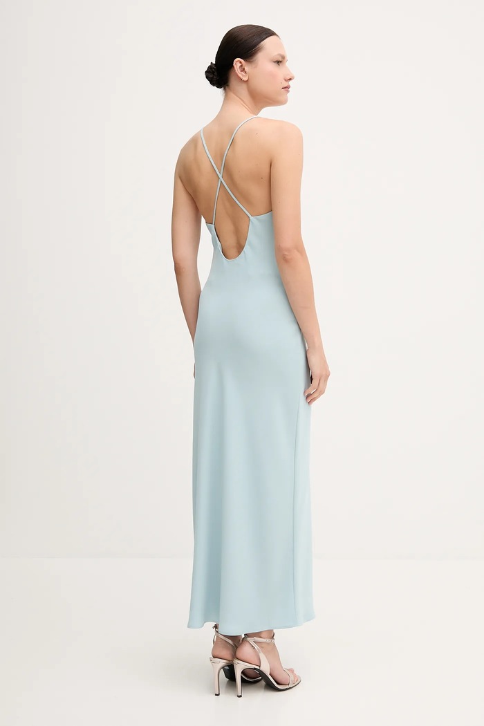 Haljina Calvin Klein LV044B053G tirkizna SS25