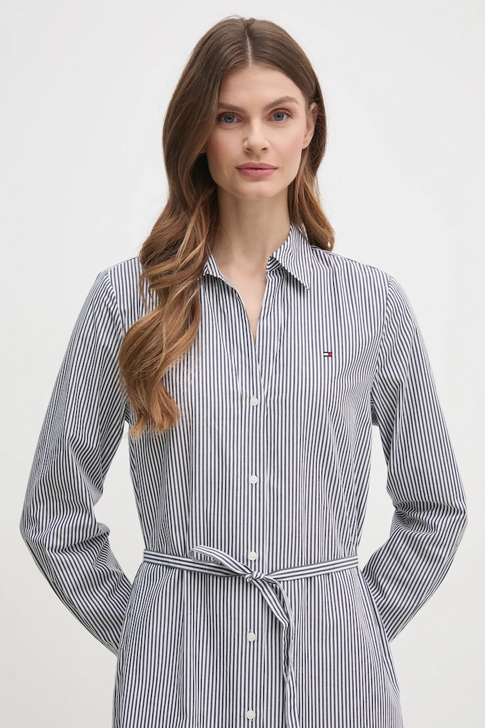 Рокля Tommy Hilfiger бял WW0WW45581